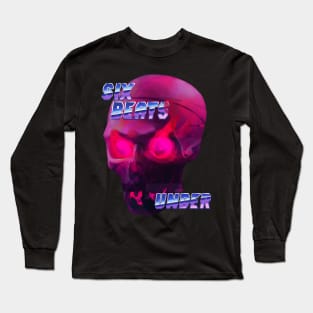 Retrowave skull Long Sleeve T-Shirt